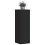 Soportes de plantas 2 uds madera ingeniería negro 33x33x100 cm de , Soportes para macetas - Ref: Foro24-3307883, Precio: 126,...