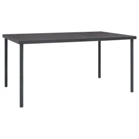 Garden dining table in anthracite grey steel, 150x90x74 cm. by vidaXL, Garden tables - Ref: Foro24-313087, Price: 199,63 €, D...