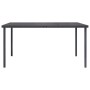 Anthrazitgrauer Garten-Esstisch aus Stahl 150x90x74 cm von vidaXL, Gartentische - Ref: Foro24-313087, Preis: 204,21 €, Rabatt: %
