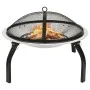 Brazier and barbecue 2 in 1 stainless steel poker 56x56x49 cm by vidaXL, Chimneys - Ref: Foro24-313353, Price: 61,03 €, Disco...