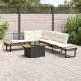 Set sofás jardín y cojines 2 pzas ratán sintético acacia negro by , Garden sets - Ref: Foro24-3277498, Price: 427,58 €, Disco...