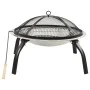 Brazier and barbecue 2 in 1 stainless steel poker 56x56x49 cm by vidaXL, Chimneys - Ref: Foro24-313353, Price: 61,03 €, Disco...