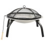 Feuerschale und Grill 2 in 1 Schürhaken aus Edelstahl, 56 x 56 x 49 cm von vidaXL, Kamine - Ref: Foro24-313353, Preis: 64,19 ...