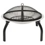 Brazier and barbecue 2 in 1 stainless steel poker 56x56x49 cm by vidaXL, Chimneys - Ref: Foro24-313353, Price: 61,03 €, Disco...