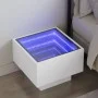Nachttisch mit LED Infinity weiß 40x40x30 cm von , Nachttische - Ref: Foro24-3284063, Preis: 86,65 €, Rabatt: %