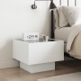 Mesita de noche con LED Infinity blanca 40x40x30 cm de , Mesitas de noche - Ref: Foro24-3284063, Precio: 84,75 €, Descuento: %