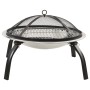 Feuerschale und Grill 2 in 1 Schürhaken aus Edelstahl, 56 x 56 x 49 cm von vidaXL, Kamine - Ref: Foro24-313353, Preis: 64,19 ...