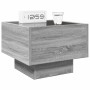 Mesa de centro con Infinity LED gris Sonoma 40x40x30 cm by , Nightstands - Ref: Foro24-3284068, Price: 71,38 €, Discount: %