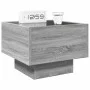 Mesa de centro con Infinity LED gris Sonoma 40x40x30 cm by , Nightstands - Ref: Foro24-3284068, Price: 70,33 €, Discount: %