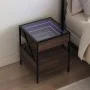 Nachttisch mit Infinity LED in Eichenbraun 40x40x51 cm von , Nachttische - Ref: Foro24-3284105, Preis: 88,55 €, Rabatt: %