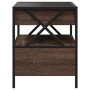 Mesita de noche con Infinity LED marrón roble 40x40x51 cm by , Nightstands - Ref: Foro24-3284105, Price: 89,99 €, Discount: %