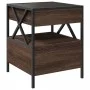Mesita de noche con Infinity LED marrón roble 40x40x51 cm de , Mesitas de noche - Ref: Foro24-3284105, Precio: 88,55 €, Descu...