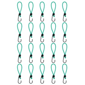 Cuerdas elásticas con ganchos 20 unidades 15 cm by , Cargo nets for motor vehicles - Ref: Foro24-4012229, Price: 15,22 €, Dis...