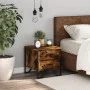 Mesita de noche madera de ingeniería roble ahumado 40x41x40 cm de , Mesitas de noche - Ref: Foro24-848508, Precio: 42,91 €, D...