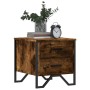 Nachttisch aus geräucherter Eichen-Ingenieurholz 40x41x40 cm. von , Nachttische - Ref: Foro24-848508, Preis: 43,46 €, Rabatt: %