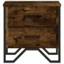 Mesita de noche madera de ingeniería roble ahumado 40x41x40 cm de , Mesitas de noche - Ref: Foro24-848508, Precio: 42,91 €, D...