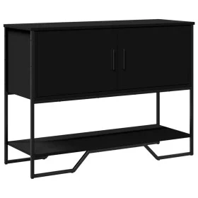 Mesa consola madera de ingeniería negra 100x35x74,5 cm by , Side tables - Ref: Foro24-848534, Price: 74,38 €, Discount: %