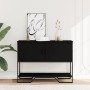 Mesa consola madera de ingeniería negra 100x35x74,5 cm by , Side tables - Ref: Foro24-848534, Price: 75,60 €, Discount: %