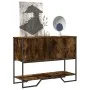 Mesa consola madera de ingeniería roble ahumado 100x35x74,5 cm by , Side tables - Ref: Foro24-848536, Price: 65,67 €, Discoun...