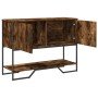 Konsole aus geräucherter Eichen-Ingenieurholz 100x35x74,5 cm von , Seitentische - Ref: Foro24-848536, Preis: 66,45 €, Rabatt: %