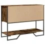 Mesa consola madera de ingeniería roble ahumado 100x35x74,5 cm by , Side tables - Ref: Foro24-848536, Price: 65,67 €, Discoun...