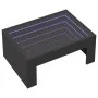 Mesa de centro con Infinity LED negro 70x50x30 cm by , Coffee table - Ref: Foro24-847610, Price: 105,56 €, Discount: %