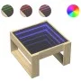 Mesa de centro con Infinity LED roble Sonoma 50x53x30 cm de , Mesas de centro - Ref: Foro24-847625, Precio: 74,57 €, Descuent...