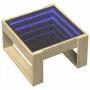 Mesa de centro con Infinity LED roble Sonoma 50x53x30 cm de , Mesas de centro - Ref: Foro24-847625, Precio: 74,57 €, Descuent...