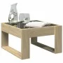 Mesa de centro con Infinity LED roble Sonoma 50x53x30 cm de , Mesas de centro - Ref: Foro24-847625, Precio: 74,57 €, Descuent...