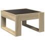 Mesa de centro con Infinity LED roble Sonoma 50x53x30 cm de , Mesas de centro - Ref: Foro24-847625, Precio: 75,63 €, Descuent...