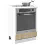 Armario de horno madera contrachapada color roble 60x46x81,5 cm de , Armarios de cocina - Ref: Foro24-849617, Precio: 64,65 €...