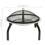 Brazier and barbecue 2 in 1 stainless steel poker 56x56x49 cm by vidaXL, Chimneys - Ref: Foro24-313353, Price: 61,03 €, Disco...