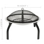 Feuerschale und Grill 2 in 1 Schürhaken aus Edelstahl, 56 x 56 x 49 cm von vidaXL, Kamine - Ref: Foro24-313353, Preis: 64,19 ...