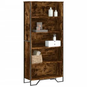 Estantería madera ingeniería color roble ahumado 80x31x169 cm by , Bookcases and shelves - Ref: Foro24-3295314, Price: 90,24 ...