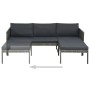 Set muebles de jardín 3 piezas con cojines ratán sintético gris by , Garden sets - Ref: Foro24-313135, Price: 304,47 €, Disco...