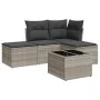 Set de sofás jardín y cojines 5 pzas ratán sintético gris claro by , Garden sets - Ref: Foro24-3249331, Price: 306,29 €, Disc...