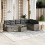 Gartenmöbel-Set 9-teilig mit Kissen aus hellem grauem Kunst-Rattan. von , Gartensets - Ref: Foro24-3263598, Preis: 589,83 €, ...