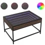 Mesa de centro con Infinity LED marrón roble 70x50x41 cm by , Coffee table - Ref: Foro24-847686, Price: 87,73 €, Discount: %