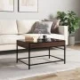 Mesa de centro con Infinity LED marrón roble 70x50x41 cm by , Coffee table - Ref: Foro24-847686, Price: 87,73 €, Discount: %