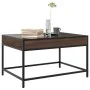 Mesa de centro con Infinity LED marrón roble 70x50x41 cm by , Coffee table - Ref: Foro24-847686, Price: 87,73 €, Discount: %