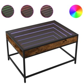 Couchtisch mit Infinity LED in geräucherter Eiche 70x50x41 cm von , Couchtisch - Ref: Foro24-847684, Preis: 85,84 €, Rabatt: %