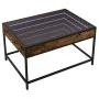 Couchtisch mit Infinity LED in geräucherter Eiche 70x50x41 cm von , Couchtisch - Ref: Foro24-847684, Preis: 84,76 €, Rabatt: %