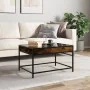Mesa de centro con Infinity LED roble ahumado 70x50x41 cm by , Coffee table - Ref: Foro24-847684, Price: 84,76 €, Discount: %
