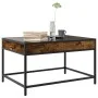 Mesa de centro con Infinity LED roble ahumado 70x50x41 cm by , Coffee table - Ref: Foro24-847684, Price: 84,76 €, Discount: %