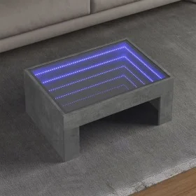 Mesa de centro con Infinity LED gris hormigón 70x50x30 cm by , Coffee table - Ref: Foro24-847612, Price: 86,03 €, Discount: %