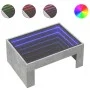 Mesa de centro con Infinity LED gris hormigón 70x50x30 cm by , Coffee table - Ref: Foro24-847612, Price: 86,03 €, Discount: %