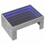 Mesa de centro con Infinity LED gris hormigón 70x50x30 cm by , Coffee table - Ref: Foro24-847612, Price: 87,17 €, Discount: %