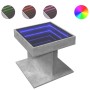 Mesa de centro y LED madera ingeniería gris hormigón 50x50x45cm by , Coffee table - Ref: Foro24-847563, Price: 93,04 €, Disco...
