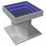 Mittel- und LED-Tisch aus grauem Beton-Ingenieurholz, 50x50x45 cm. von , Couchtisch - Ref: Foro24-847563, Preis: 93,04 €, Rab...