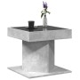 Mesa de centro y LED madera ingeniería gris hormigón 50x50x45cm by , Coffee table - Ref: Foro24-847563, Price: 93,04 €, Disco...